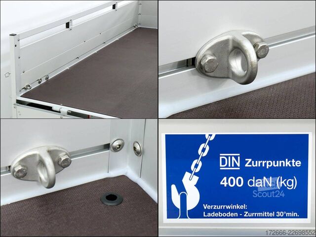 Kastenanhänger Koch-Anhänger U6 250X150X45CM 750KG TIEFLADER