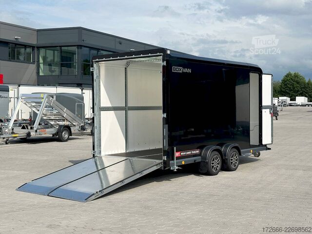  Brian James Trailers BOX VAN - 600-4018-35-2-12-B 419X178X201CM 3500KG KOFFERANHÄNGER | SCHWARZ