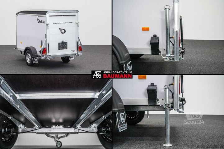 Kofferanhänger Debon CHEVAL LIBERTE DEBON C255 V2 WABENKERN 1300 KG | SCHWARZ / GRAU + SEITENTÜR