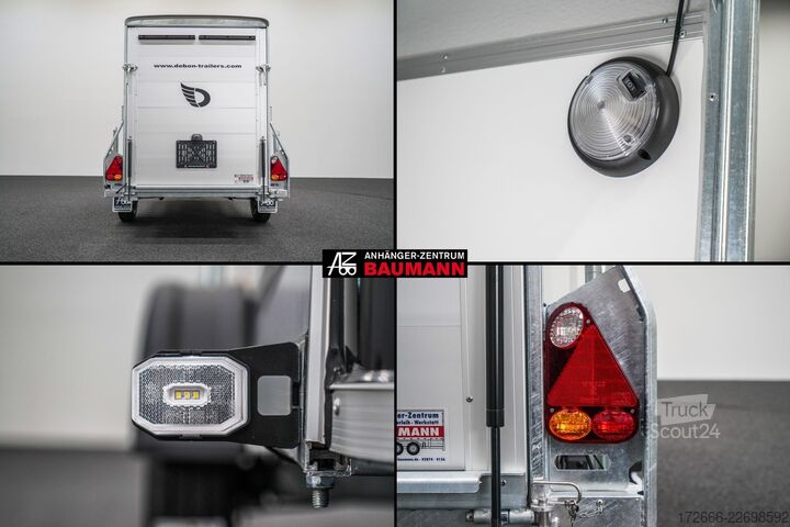 Kofferanhänger Debon CHEVAL LIBERTE DEBON C255 V2 WABENKERN 1300 KG | SCHWARZ / GRAU + SEITENTÜR