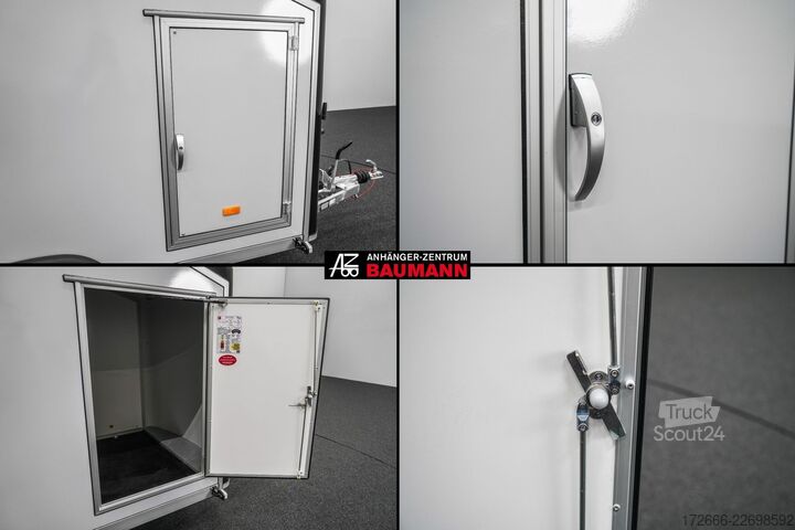 Kofferanhänger Debon CHEVAL LIBERTE DEBON C255 V2 WABENKERN 1300 KG | SCHWARZ / GRAU + SEITENTÜR