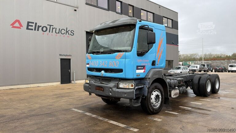 Chassis com cabina Renault KERAX 420 (LAMES / GRAND PONT / STEEL SUSP. / B...