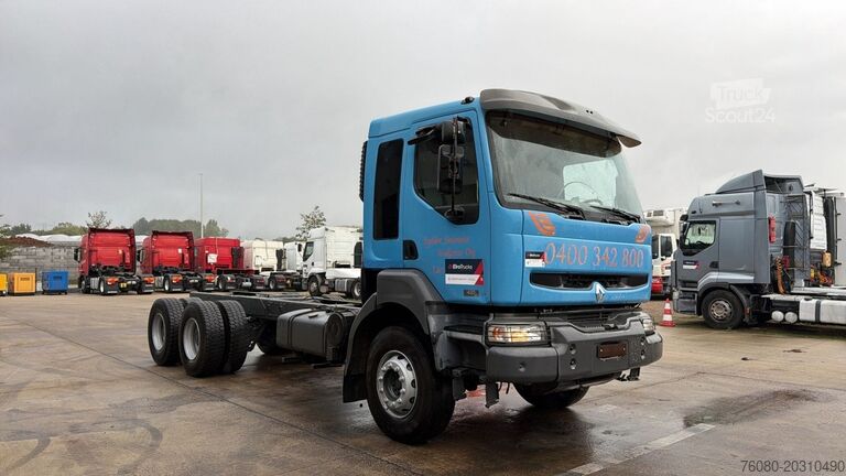 Chassis com cabina Renault KERAX 420 (LAMES / GRAND PONT / STEEL SUSP. / B...