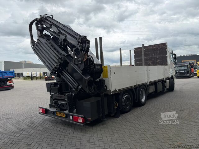 Camion-grue DAF XF 450 6x2 HMF 3220 K6+Fly jib ,Winch Euro 6D