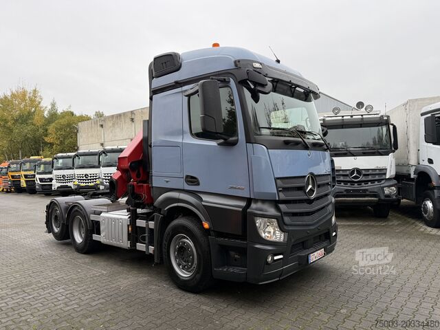 Ağır hizmet kamyonu Mercedes-Benz Actros 2548 LS 6X2 Kran HMF 3220 bis 16 Meter