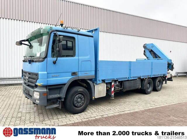 Бортовой грузовик Mercedes-Benz Actros 2741 L 6x4, Twist-Lock ausz. auf 3m,