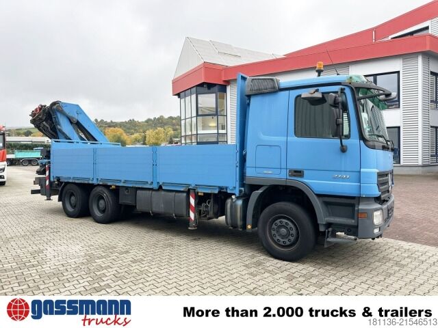 Бортовой грузовик Mercedes-Benz Actros 2741 L 6x4, Twist-Lock ausz. auf 3m,