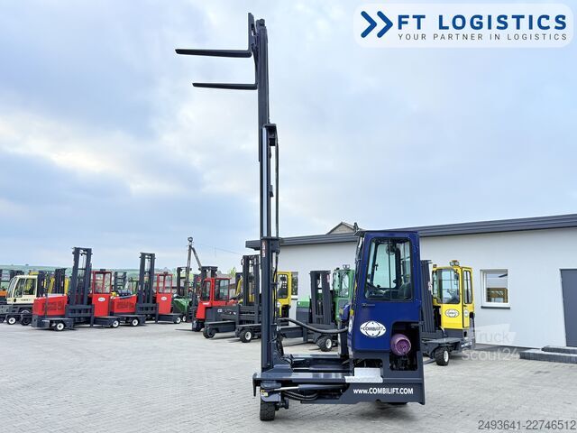 Wózek widłowy czterokierunkowy Combilift C4000 GAS TRIPLEX 5550 POSITIONER CABIN