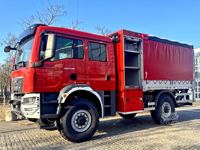 Πυροσβεστικό όχημα — όχημα εξοπλισμού λογιστικής υποστήριξης MAN TGM 13.290 4x4 Allrad Einzelbereifung