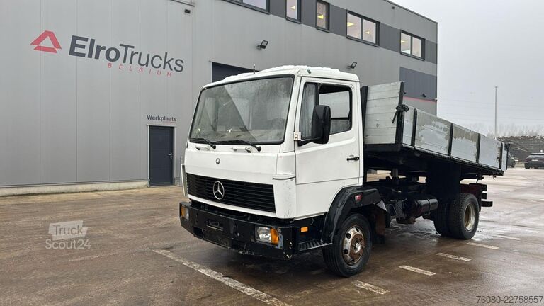 Tipper 3 côtés Mercedes-Benz SK 814 (MANUAL PUMP / POMPE MANUELLE / LAMES / ...