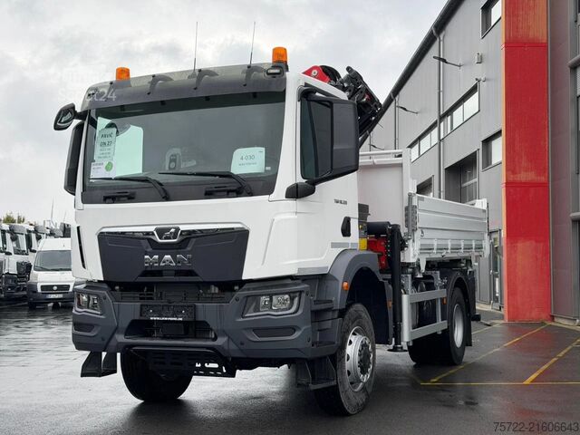 3-zijdige kipper MAN TGM 18.320 4x4 3-Seiten Krankipper PALFINGER
