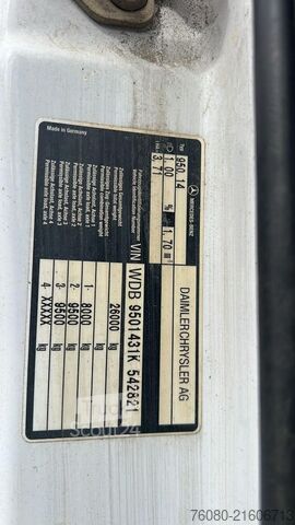 الهيكل مع كابينة السائق Mercedes-Benz ACTROS 2640 (EPS / LAMES / STEEL SUSP. / GRAND ...