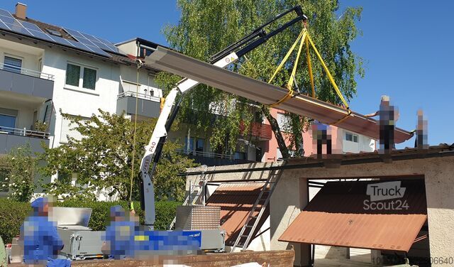 Remorcă auto cu macara Klagie Fahrzeugbau Krananhänger mit Fassi F40