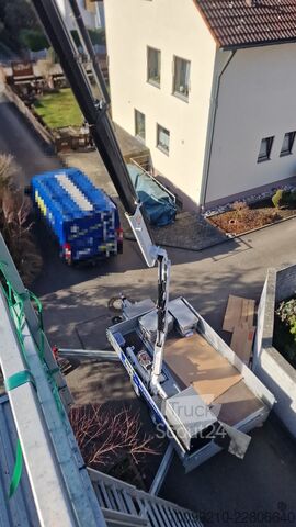 Remorcă auto cu macara Klagie Fahrzeugbau Krananhänger mit Fassi F40