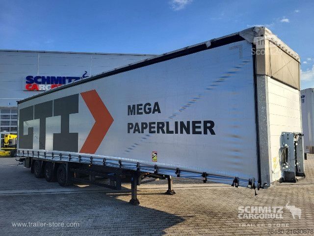 Open semitrailer with tarp Schmitz Cargobull Schiebeplane Papier