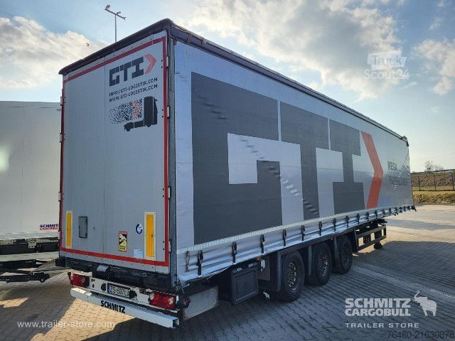 Open semitrailer with tarp Schmitz Cargobull Schiebeplane Papier
