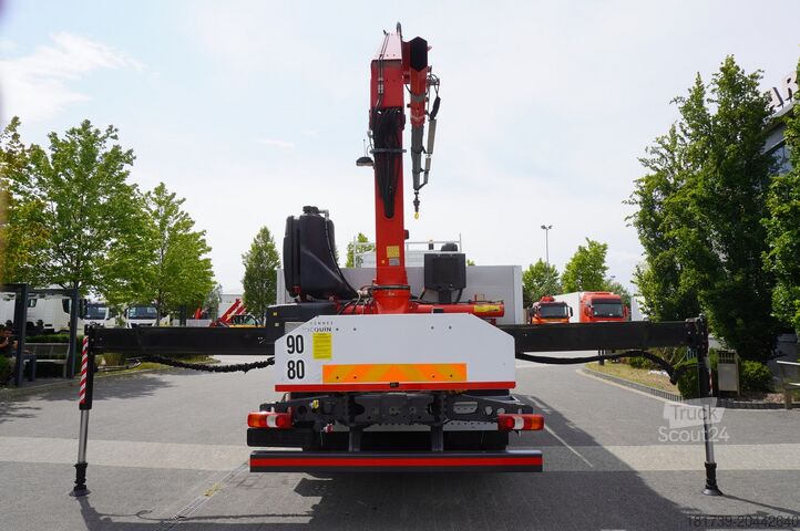 Broadside με HDS Mercedes-Benz Arocs 2633 flatbed truck / Crane FASSI