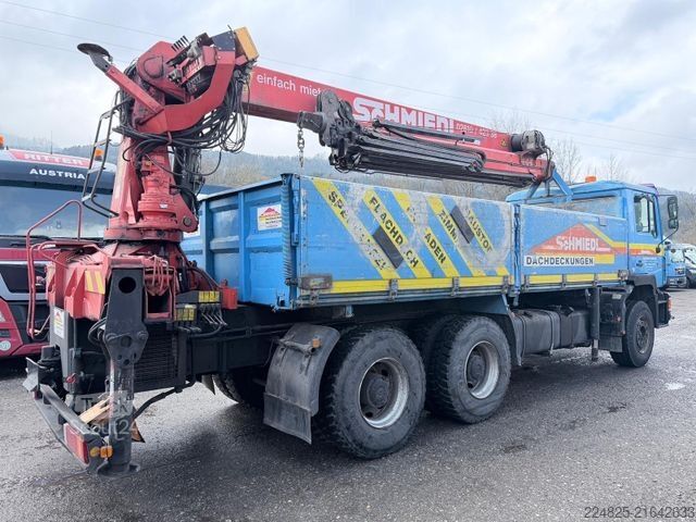 Lastbilsmonterad kran MAN 27-402 KIPPER+LANGARMKRAN PALFINGER 33000*1996*