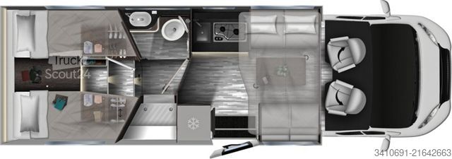 Autocaravana semi-integrada MOBILVETTA Kea P86 NB PAKET EXTRA SAFETY Lithium Markise