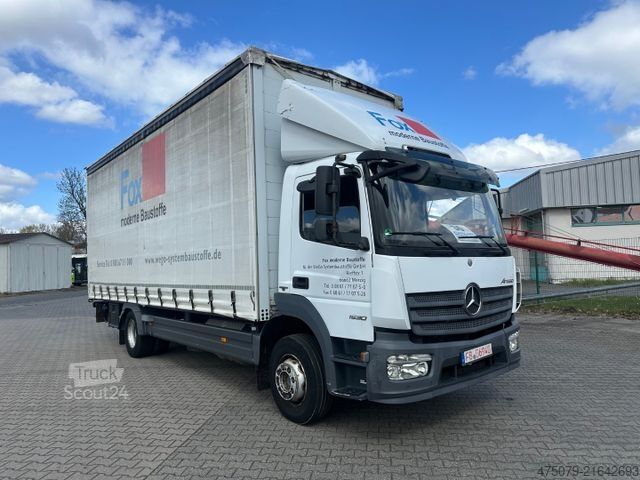 Kamion sa ravnom platformom i ceradom MERCEDES-BENZ Atego 1530 / LBW / Klima / Innenhöhe 2,8 m