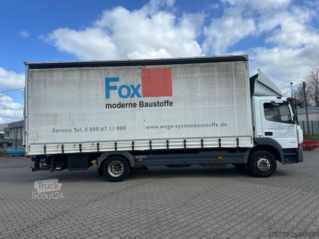 Kamion sa ravnom platformom i ceradom MERCEDES-BENZ Atego 1530 / LBW / Klima / Innenhöhe 2,8 m