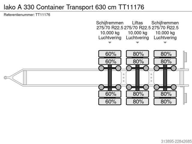 نقل الحاويات lako A 330 Container Transport 630 cm