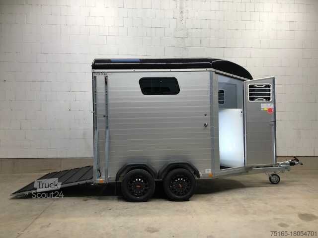 Remorque de transport de chevaux Böckmann Portax Esprit silv+bl Paket Pferdeanhänger