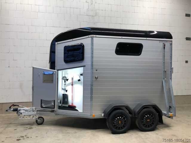 Remorque de transport de chevaux Böckmann Portax Esprit silv+bl Paket Pferdeanhänger