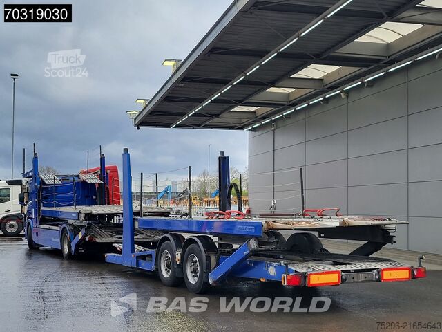 Furgone trasportatore di auto Scania P420 4X2 Kassbohrer Car transporter combi Full ...
