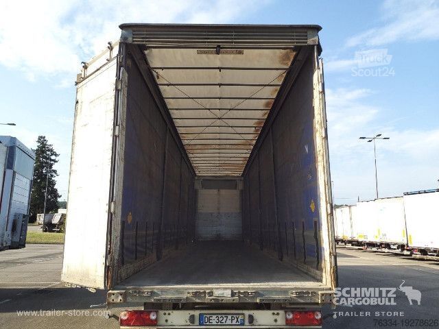 Atvira puspriekabė su tentu Schmitz Cargobull Semitrailer Curtainsider Mega