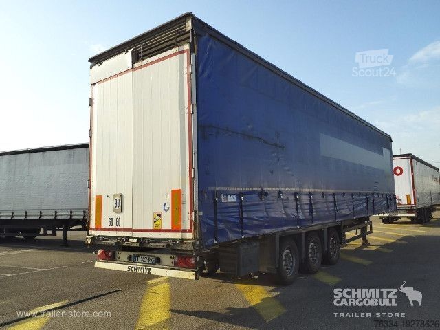 Atvira puspriekabė su tentu Schmitz Cargobull Semitrailer Curtainsider Mega