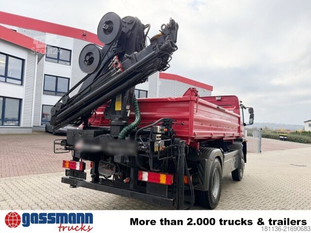 Camion benne Mercedes-Benz Atego 1523 AK 4x4, Heckkran Hiab 085-3,
