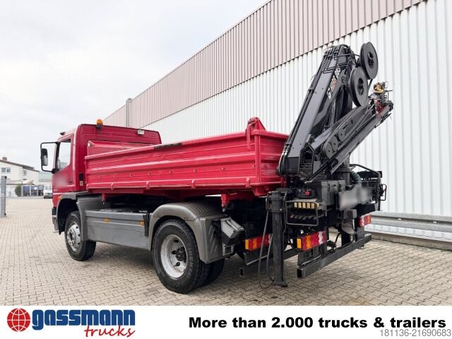 Camion benne Mercedes-Benz Atego 1523 AK 4x4, Heckkran Hiab 085-3,