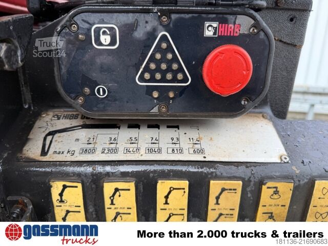 Camion benne Mercedes-Benz Atego 1523 AK 4x4, Heckkran Hiab 085-3,