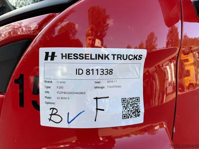 βαλίτσα Scania P280 7.6M Koffer LBW AHK Webasto standkachel AP...