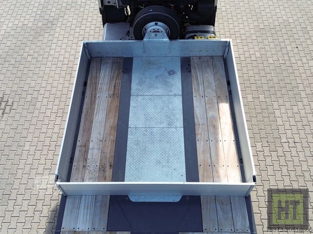 Tieflader-Sattelauflieger MAX Trailer 2-Achs-Tele-Semi Sattelauflieger