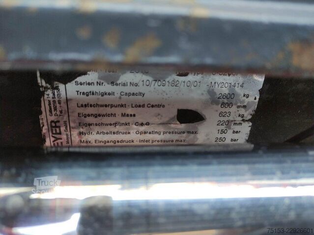 Horquilla doble para paletas Meyer 6-5206F