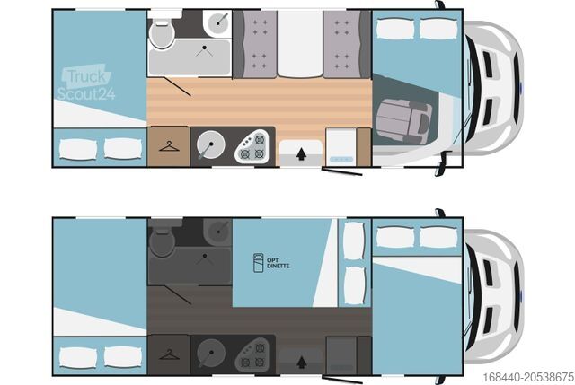 Alcove camper RIMOR Kilig 5 mit 6 Gurtplätzen/Automatik/4100kg/Solar
