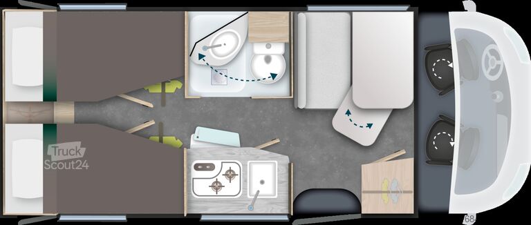 Teilintegriertes Wohnmobil CHAUSSON Teilintegriert S Sport Line S697 Arctic/Zubehör