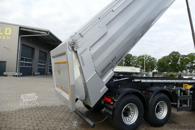 Semi-remorque benne MEILLER 3-achs, Stahlm., HD- Chassis, hydr. Rückwand