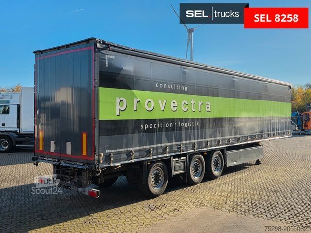 Auflieger mit Pritsche & Plane SCHMITZ CARGOBULL SCS 24/L / Palettenk. / Staplerh. / Lenkachse