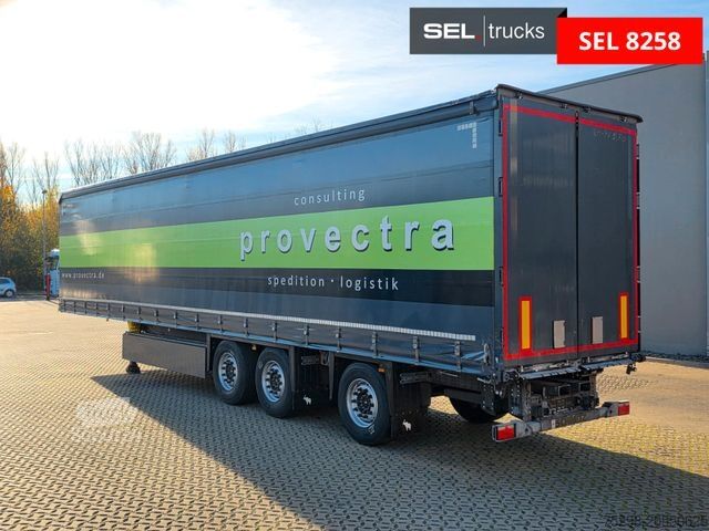 Auflieger mit Pritsche & Plane SCHMITZ CARGOBULL SCS 24/L / Palettenk. / Staplerh. / Lenkachse