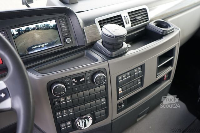 Camión portacontenedores de gancho MAN TGS 18.500 Abroller HIAB XR72 CITY Navi LGS