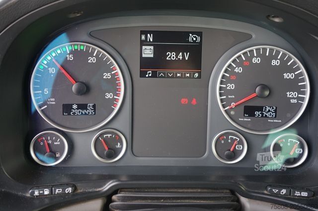 Haakarm vrachtwagen MAN TGS 18.500 Abroller HIAB XR72 CITY Navi LGS