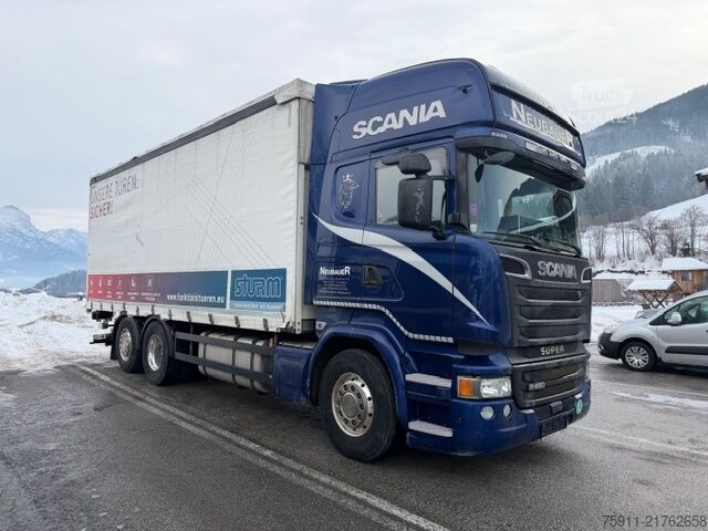 Ladbil med presenning Scania R450 6x2 Pritsche/Plane, Ladebordwand