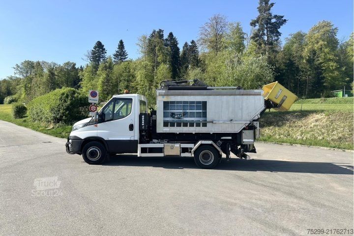 Kroghejselastbil Iveco 70C17 Kommunal + Schneepflug / Swiss-Vehicle