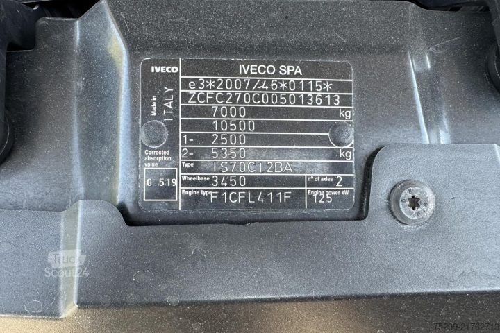 Kroghejselastbil Iveco 70C17 Kommunal + Schneepflug / Swiss-Vehicle