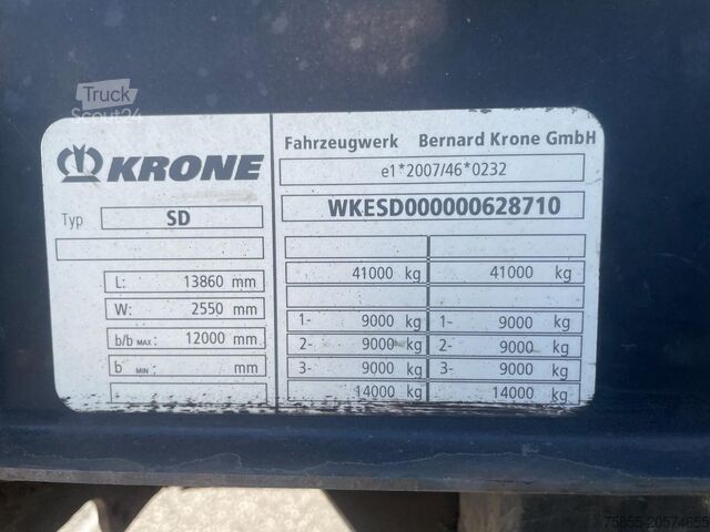 Zwiastun platformy Krone N/A Platform / Rongen / Potholes / Discbrakes /...