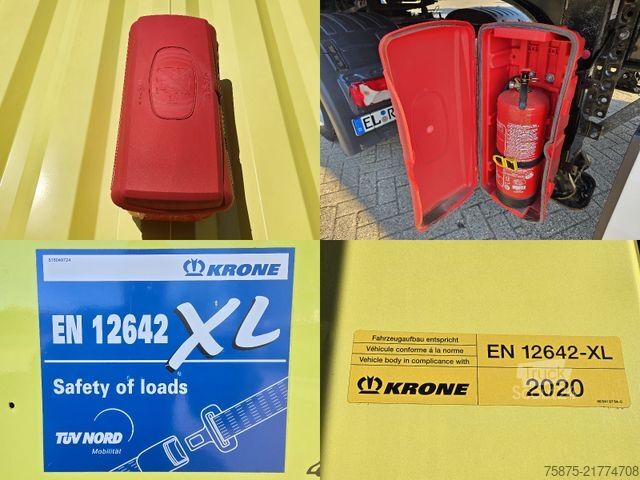 Brandalı açık yarı römork KRONE SD Standard *2x Liftachse *103.000 km *2,70m*TOP