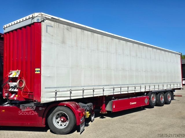 Brandalı açık yarı römork KRONE *Plane Neutral *Palettenkasten *Staplerhalterung